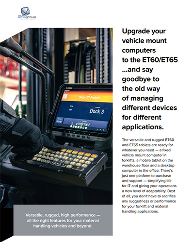 ET60/ET65: Why Upgrade from Vehicle Mount Computers?